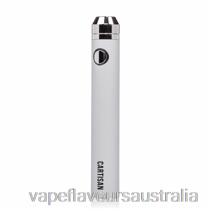 Vape Flavours Australia Cartisan Button VV 1300 510 Battery Silver
